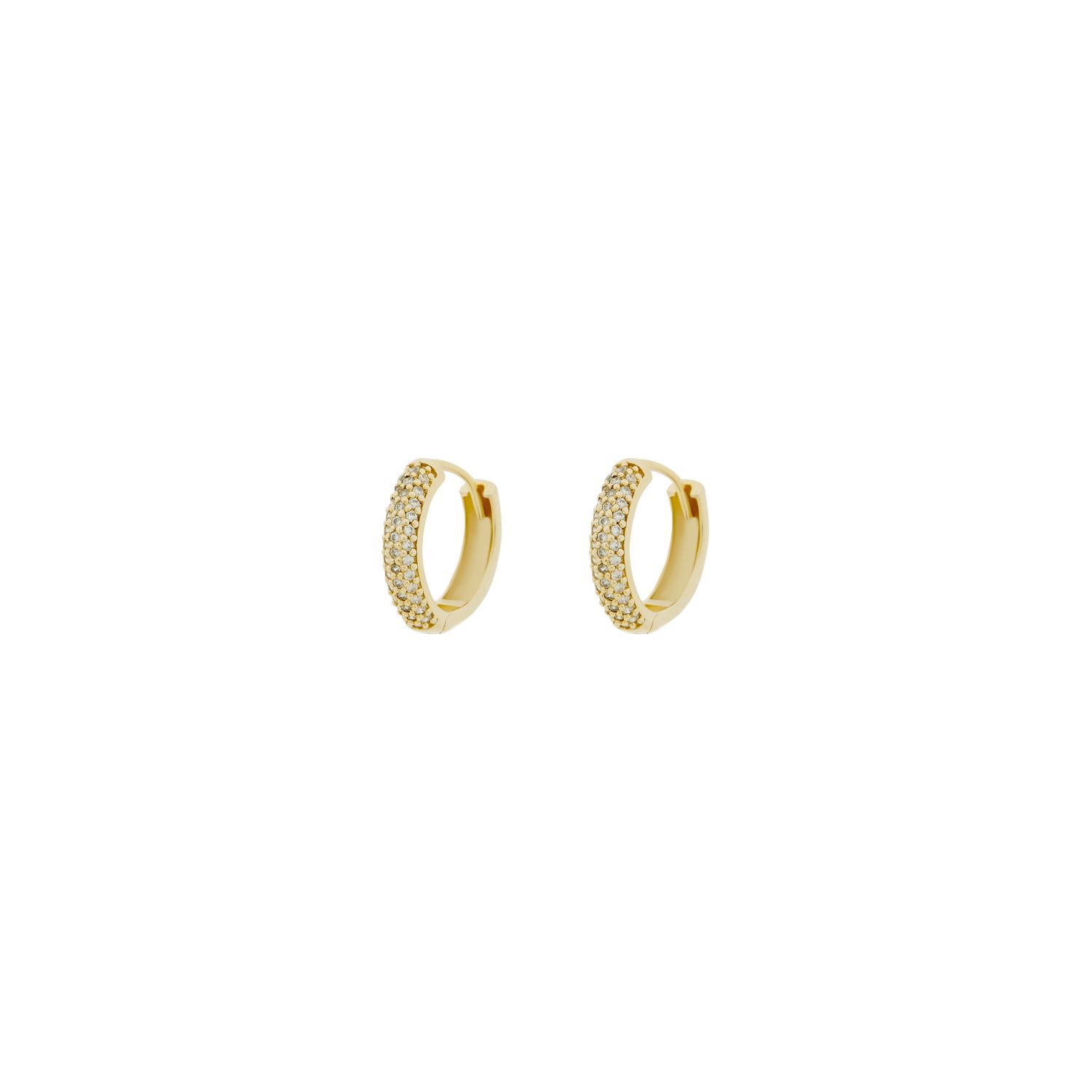CARAT London Yellow Gold Vermeil Cubic Zirconia Earrings