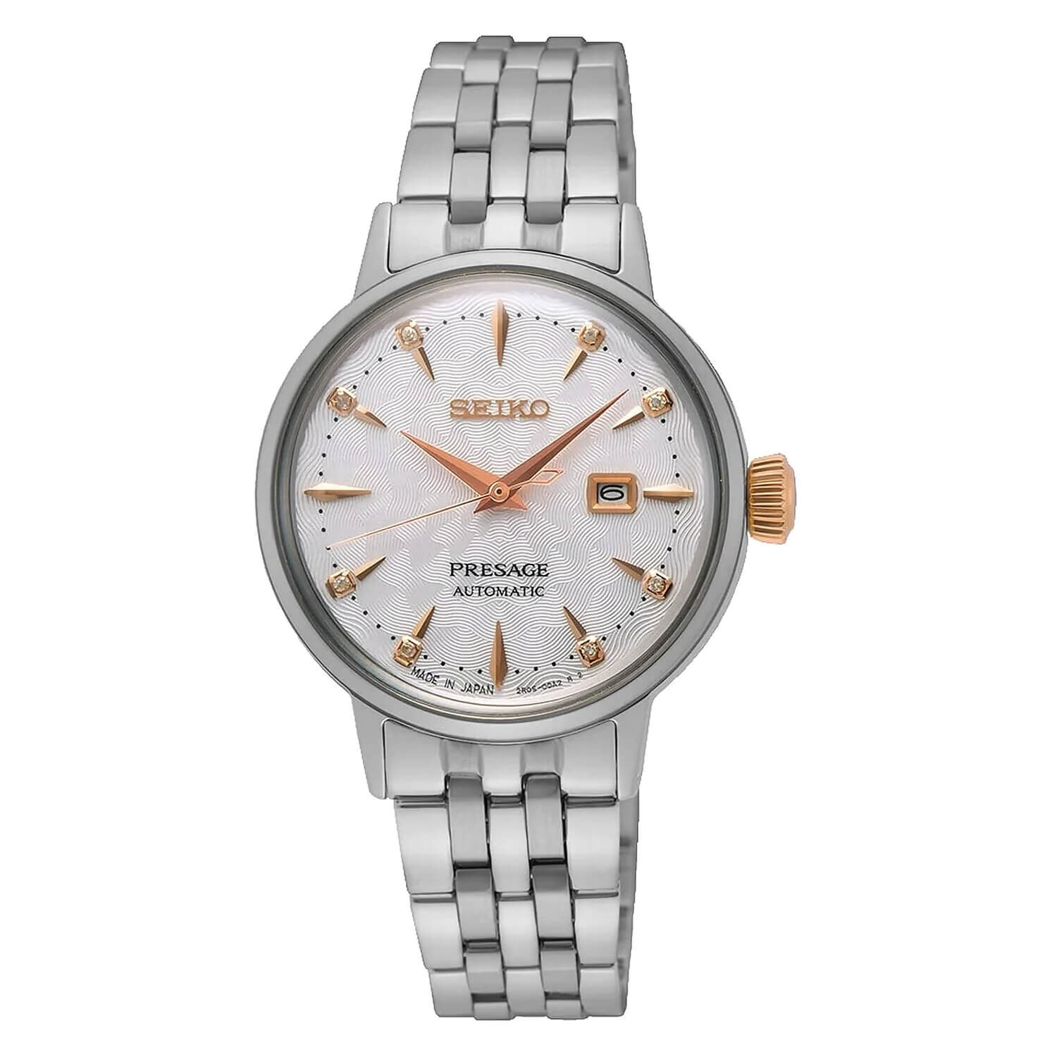 Seiko presage hotsell automatic rose gold