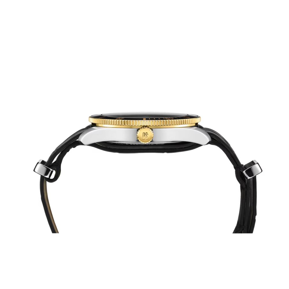 Certina DS PH100M Lady 37.5mm Black Mother of Pearl Dial Black Leather Strap Watch image number 4
