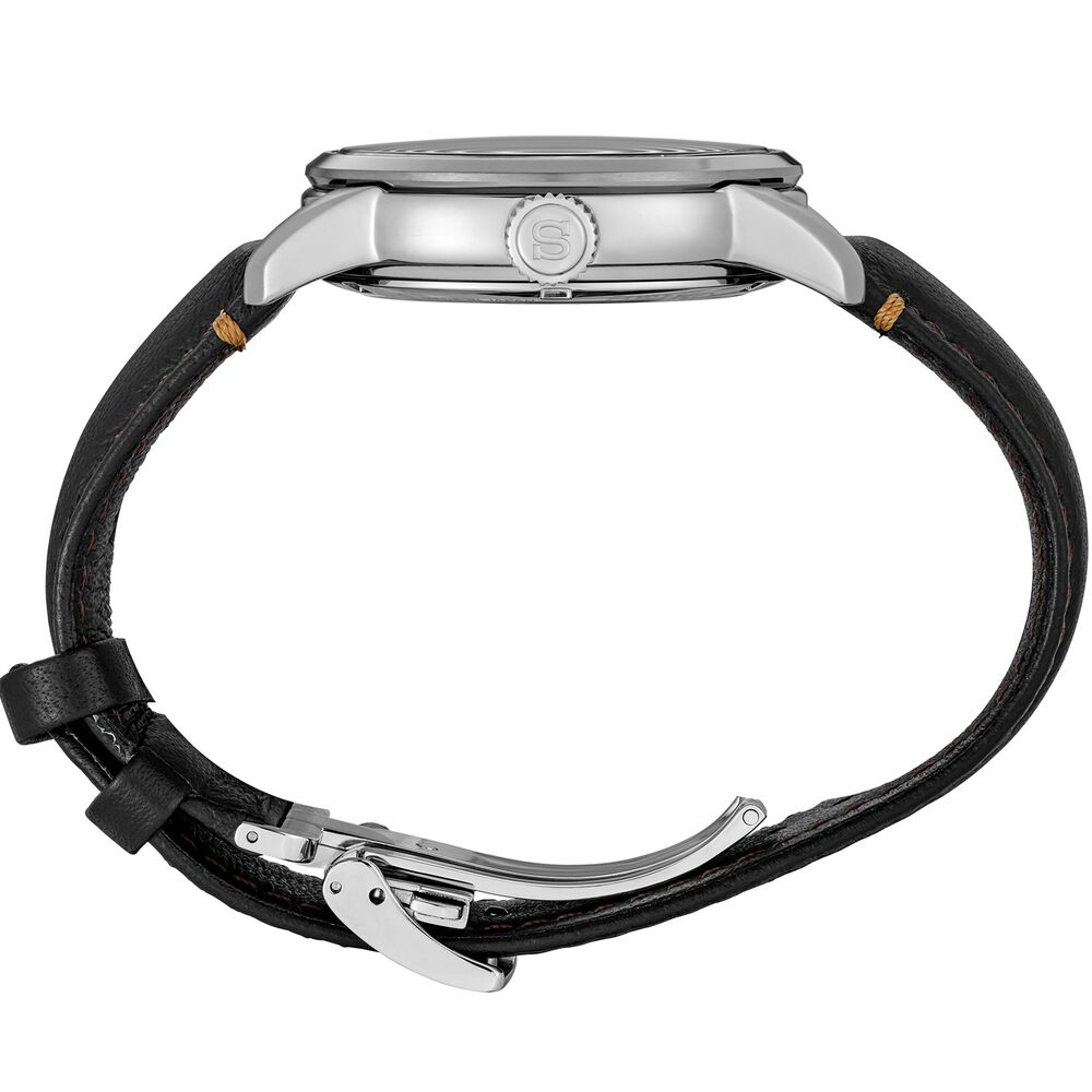 Seiko Presage Classic Series 'Urushi Black' 40.2mm Dial Leather Strap Watch image number 6