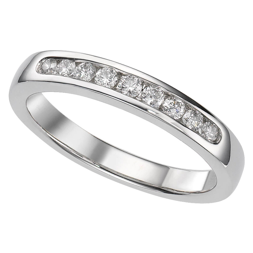 Platinum 0.25 carat diamond ring image number 0