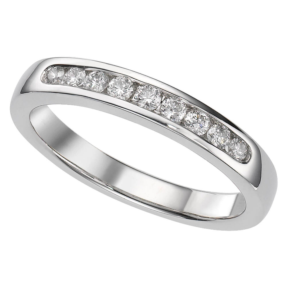 Platinum 0.25 carat diamond ring