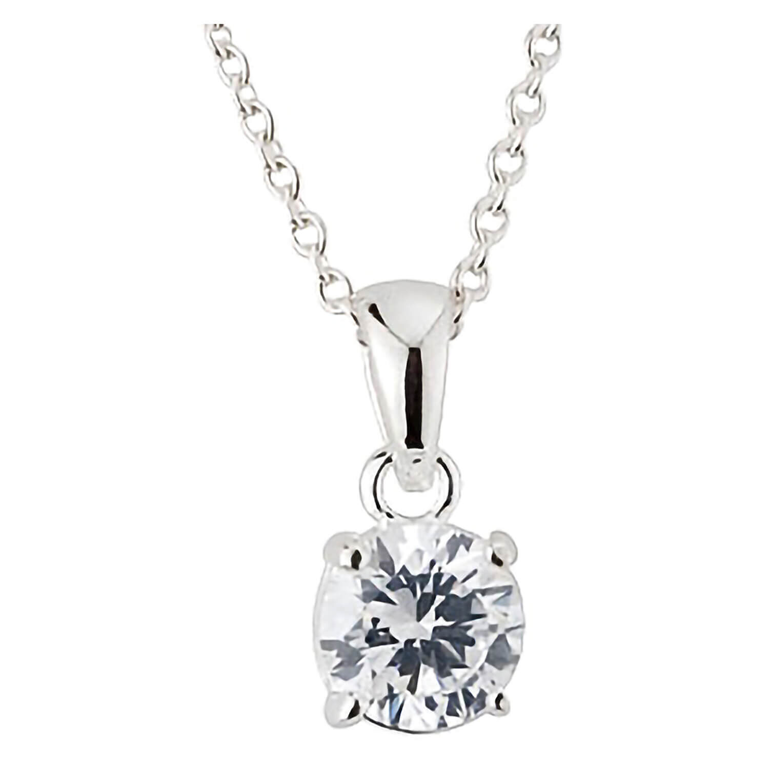 Cubic zirconia new arrivals solitaire pendant