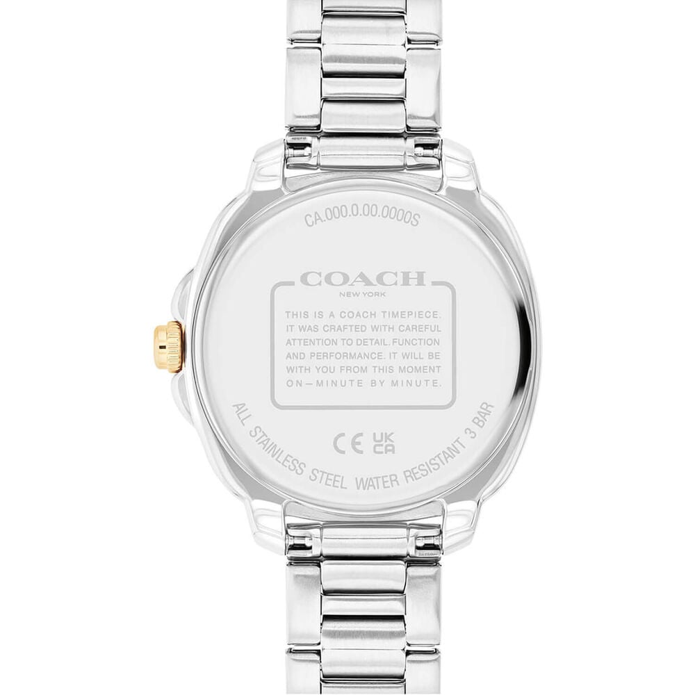 Coach Kitt 34mm Green Dial Crystal Bezel Two-Tone Steel Bracelet Watch