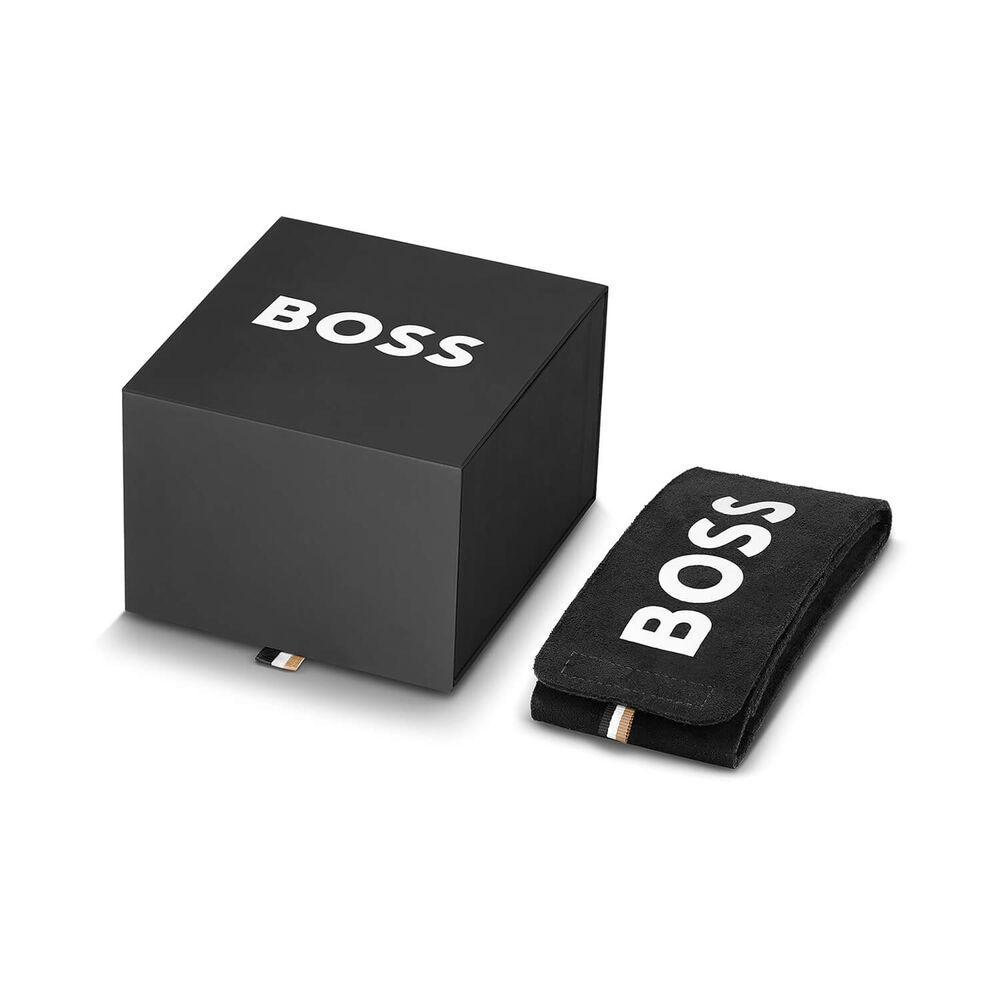 BOSS Cheswick 40mm Black Dial Gold Tone Stainless Steel Bracelet Watch image number 5