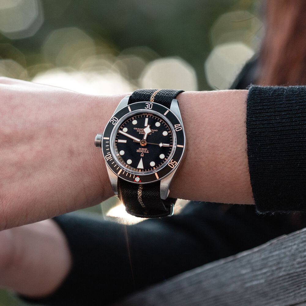 TUDOR Black Bay Fifty-Eight Striped Fabric 39mm Men's Watch image number 5