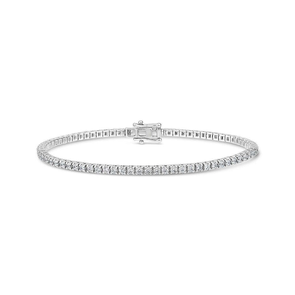 Platinum 2.00ct Diamond Tennis Bracelet