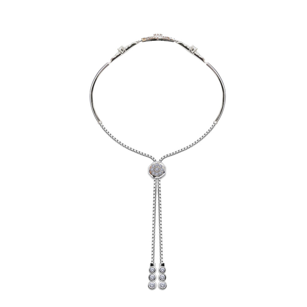 CARAT* London Stella Collection Sterling Silver  Celestia Adjustable Bracelet