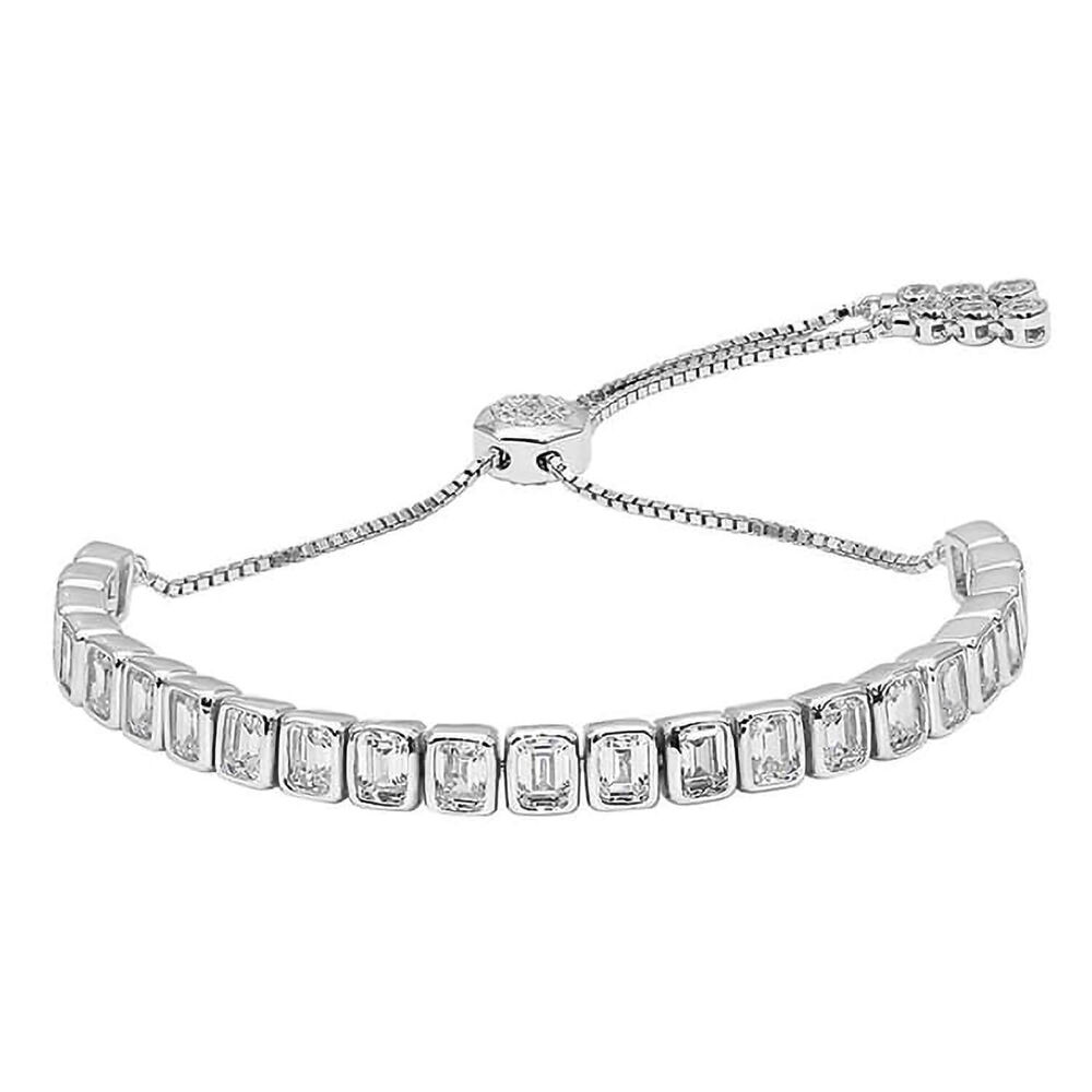 Carat* LONDON Silver Cassidy Emerald Line Bracelet