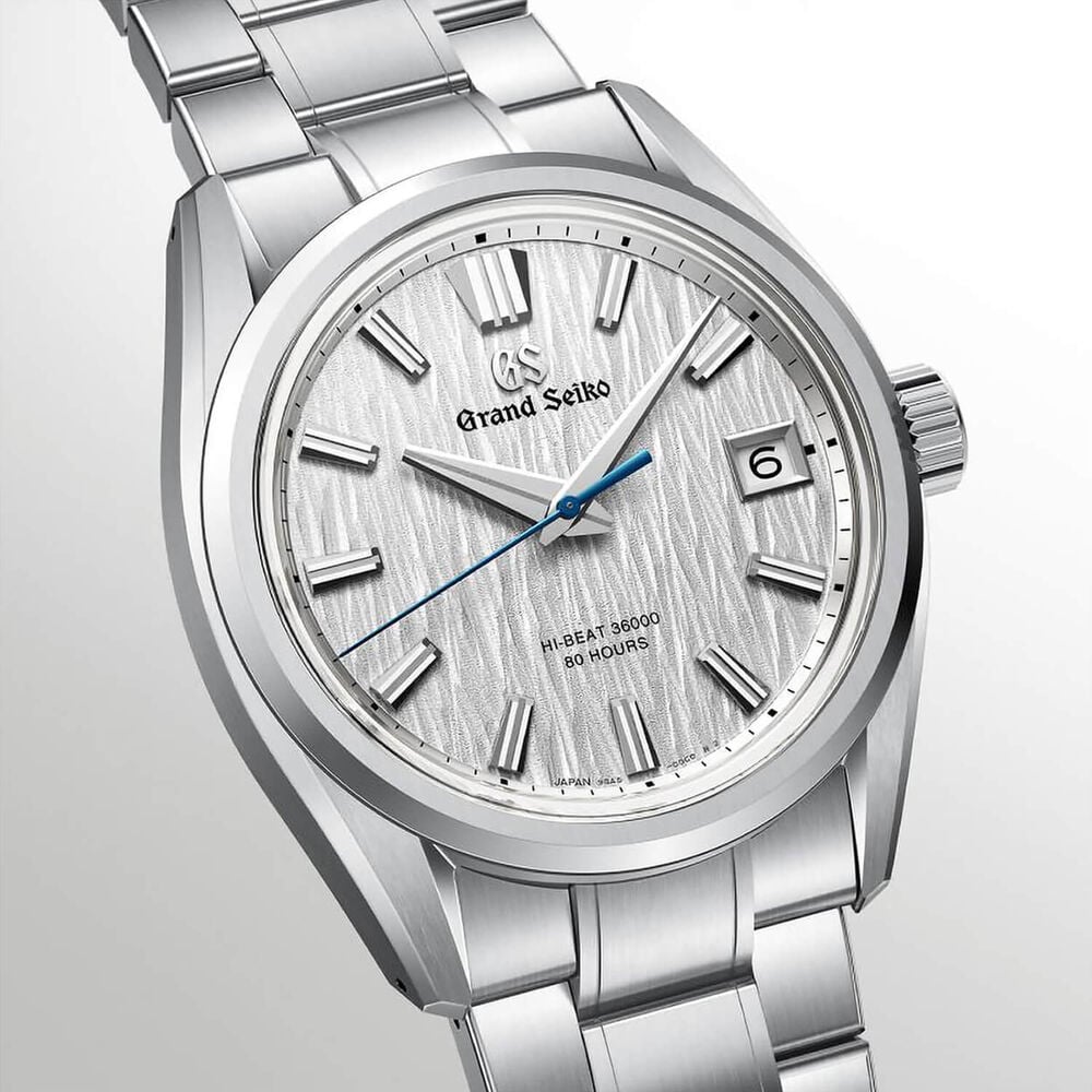 Grand Seiko Evolution 9 'White Birch' Hi-Beat 40mm Steel Bracelet Watch