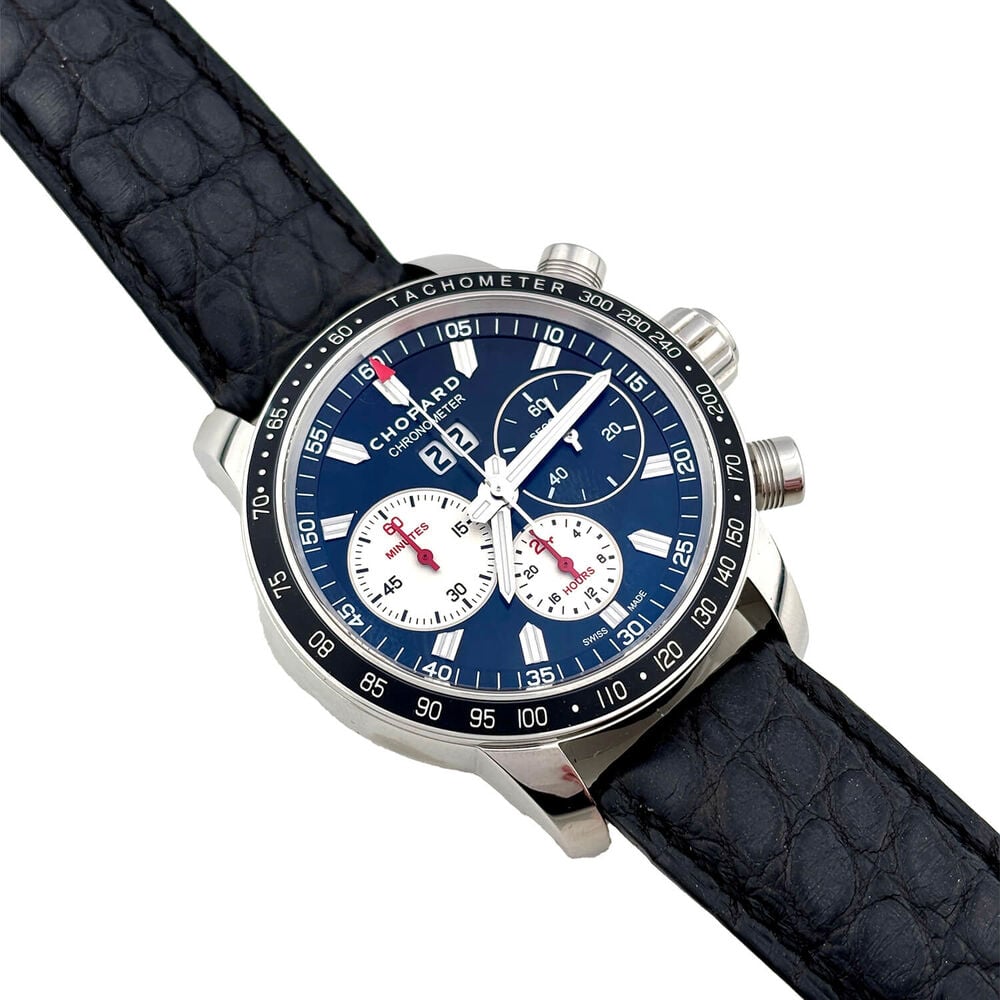 Pre-Owned Chopard Mille Miglia 'Jacky Ickx Edition' Limited 42.5mm Dial Leather Strap Watch image number 1