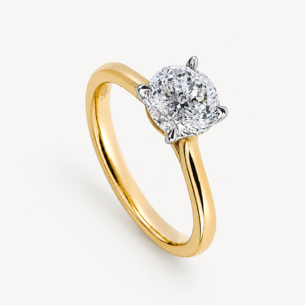 Born Nova 18ct Yellow Gold 1.50ct Round Lab Grown Diamond Solitaire Ring