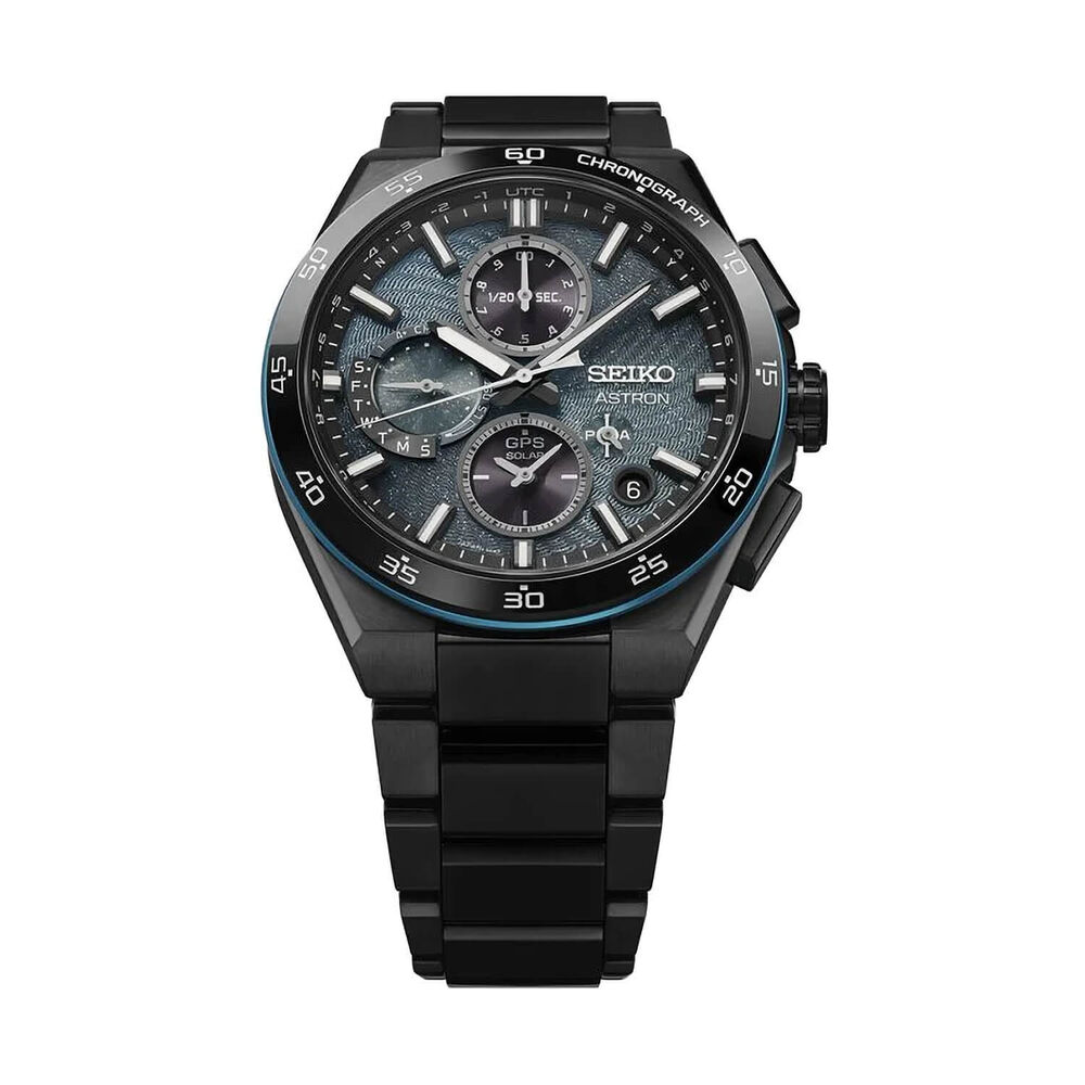 Seiko Astron GPS Solar Spiral Galaxy Limited Edition Chronograph Titanium Case & Bracelet Watch