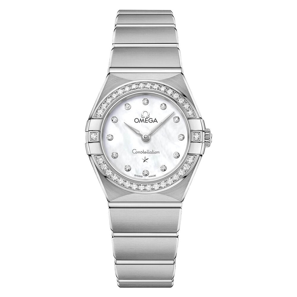 Omega Constellation Ladies Quartz 25mm Steel Strap Watch image number 0