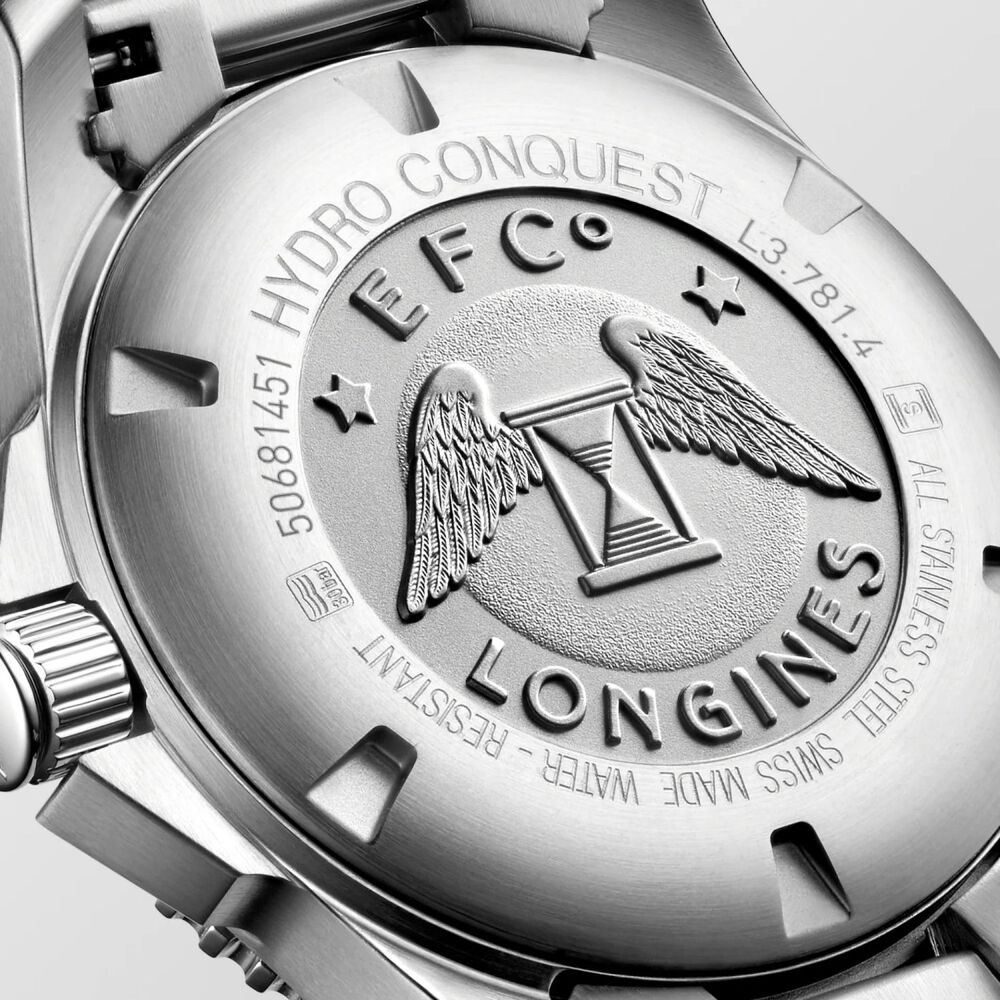 Longines Hydroconquest 41mm Black Dial Stainless Steel & Ceramic Case Mens Watch image number 3