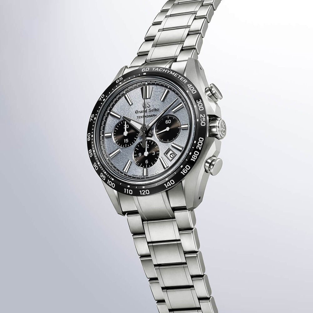 Grand Seiko ‘Snow Blue Tentagraph’ Hi-Beat Automatic Chronograph 43.2mm Dial Bracelet Watch