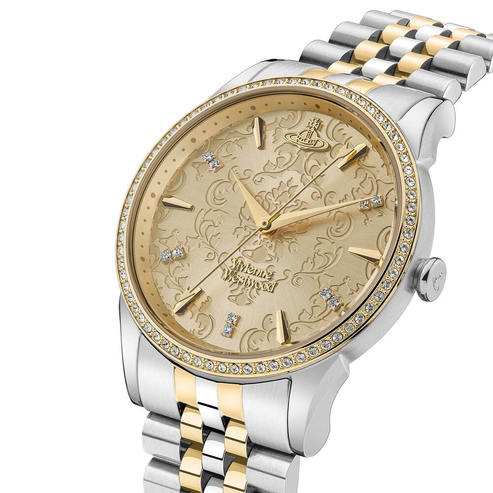 Vivienne Westwood The Wallace 38mm Champagne Dial Two Tone Steel Bracelet Watch image number 1