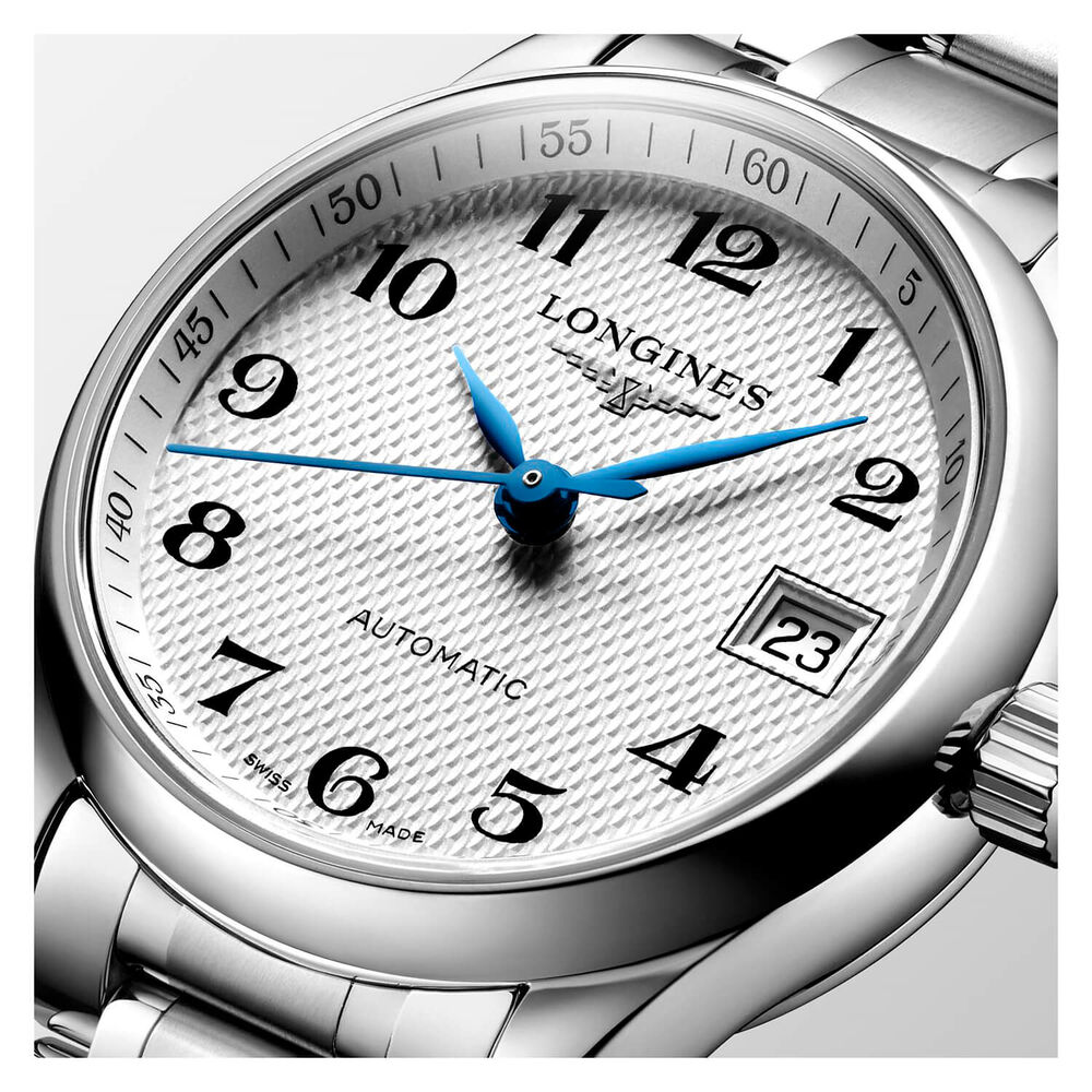 Longines Master Collection Automatic White Steel Case Bracelet Watch image number 3