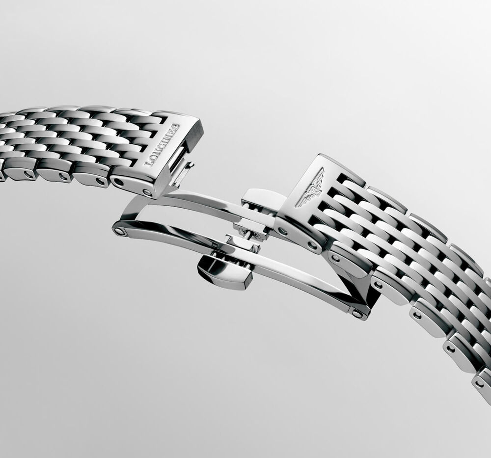 Longines La Grande Classique de Longines 24mm Blue Dial Diamond Dots Steel Bracelet Watch image number 5
