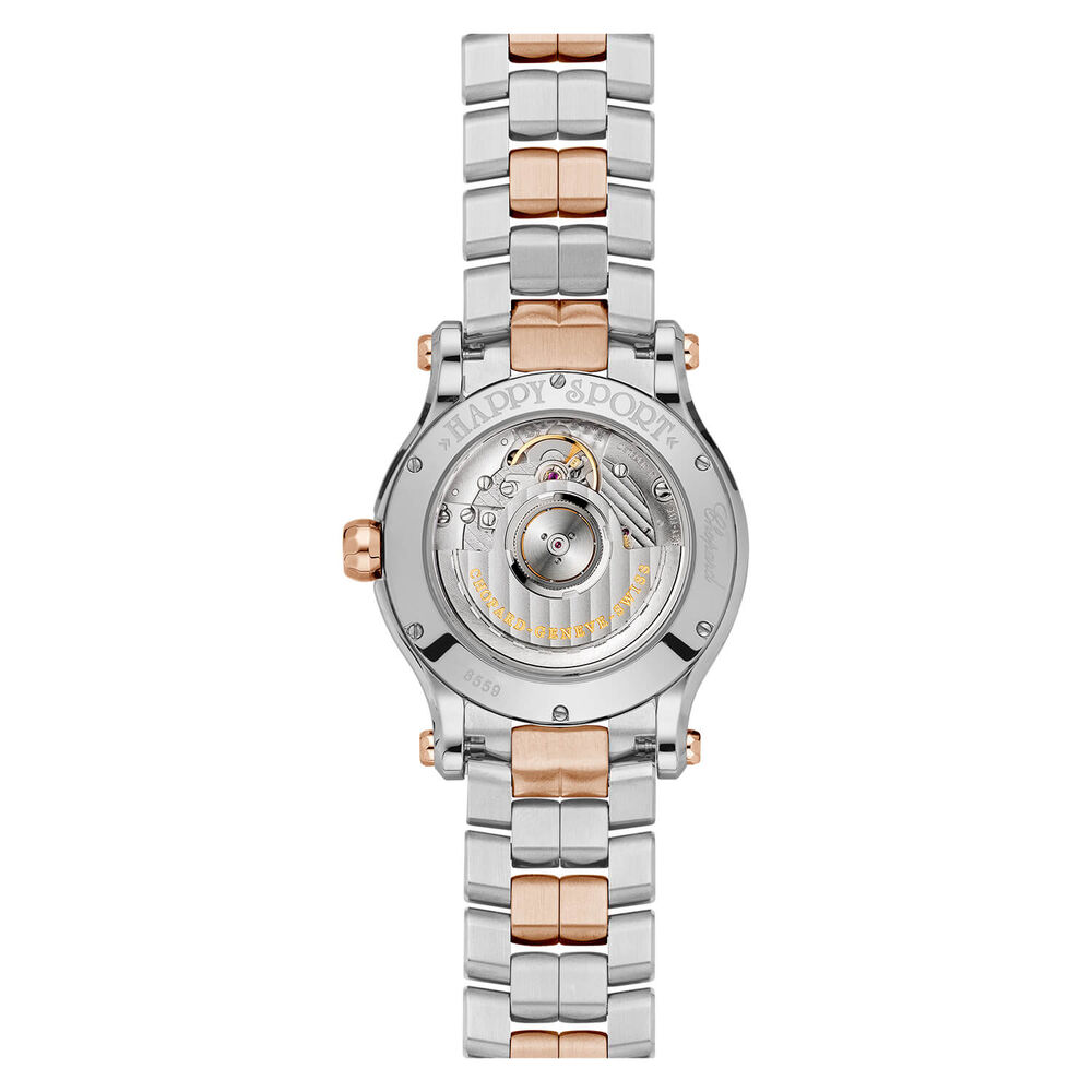 Chopard Happy Sport 36mm Rose Gold Dial Seven Diamonds Rose Gold Case Watch image number 2