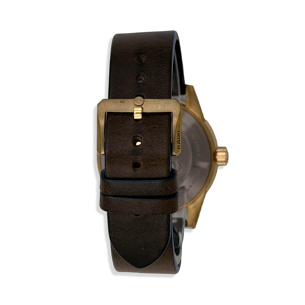 Pre-Owned Rado Captain Cook Automatic 42mm Navy Leather Strap Watch