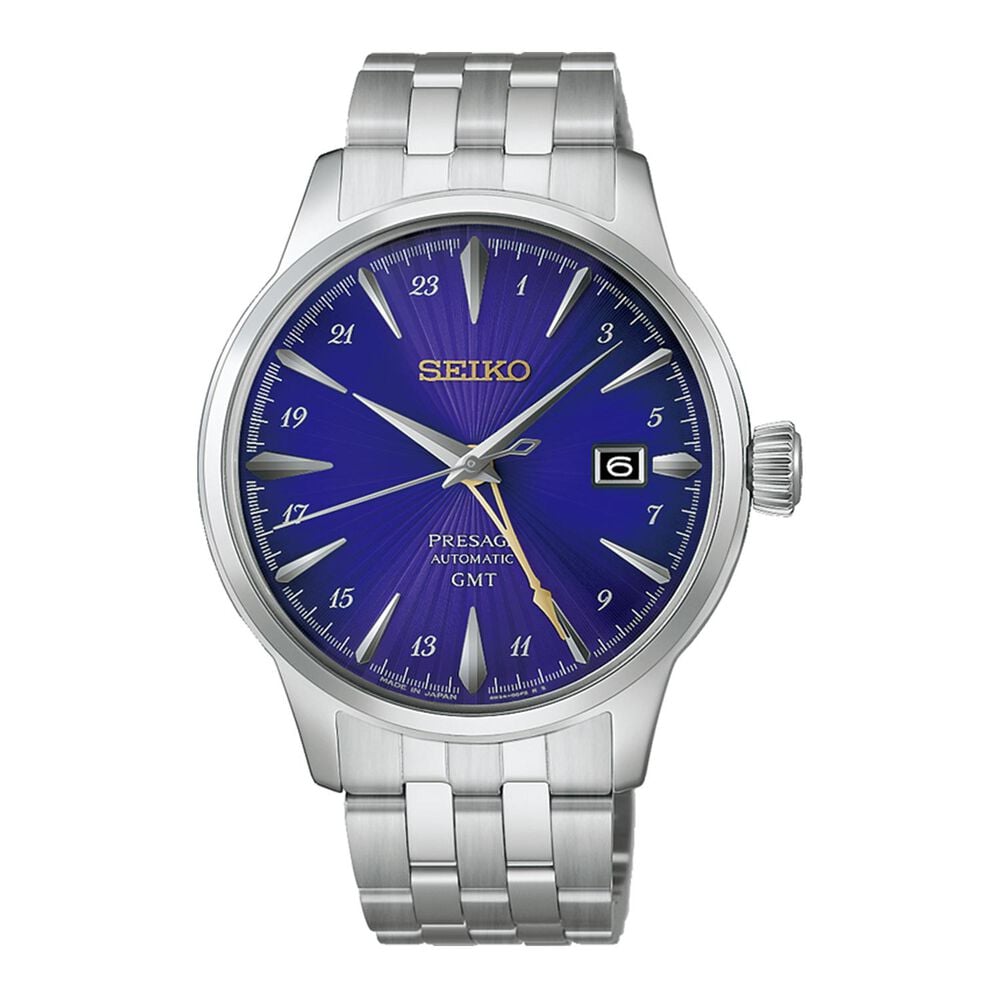 Seiko 145th Anniversary Presage Cocktail Time GMT Limited Edition Edo Purple Watch