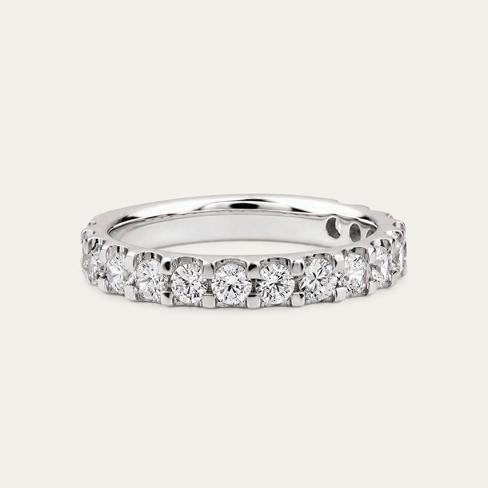 Platinum 1.00ct Diamond 3/4 Full Eternity Ring