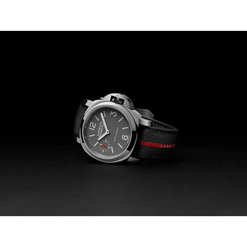 Panerai Luminor Tre Giorni Luna Rossa 44mm Grey Dial Rubber Strap Watch image number 2