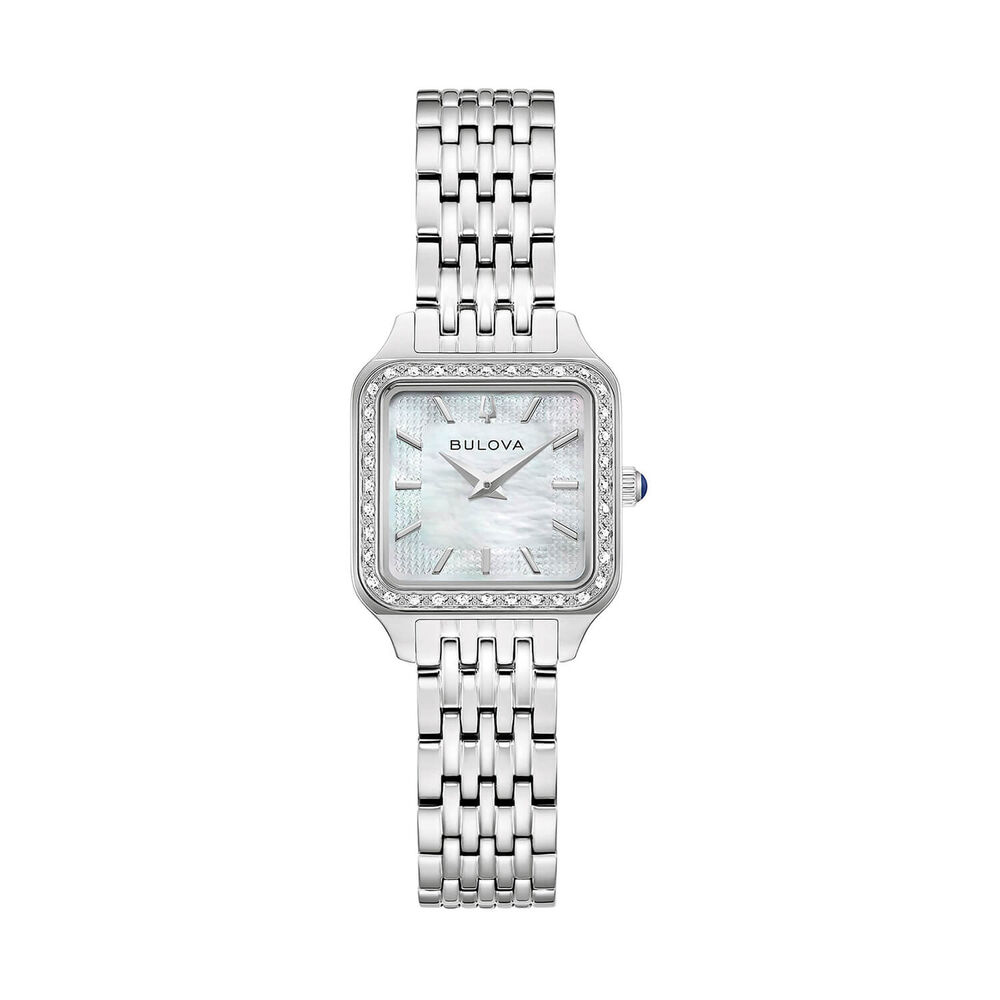 Bulova Sutton 23mm Mother of Pearl Dial Stainless Steel Bracelet Watch