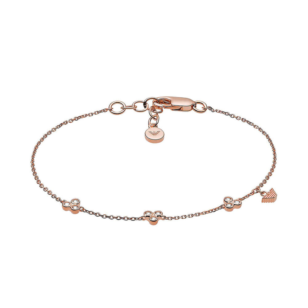 Emporio Armani Sentimental Cubic Zirconia Rose Gold Bracelet