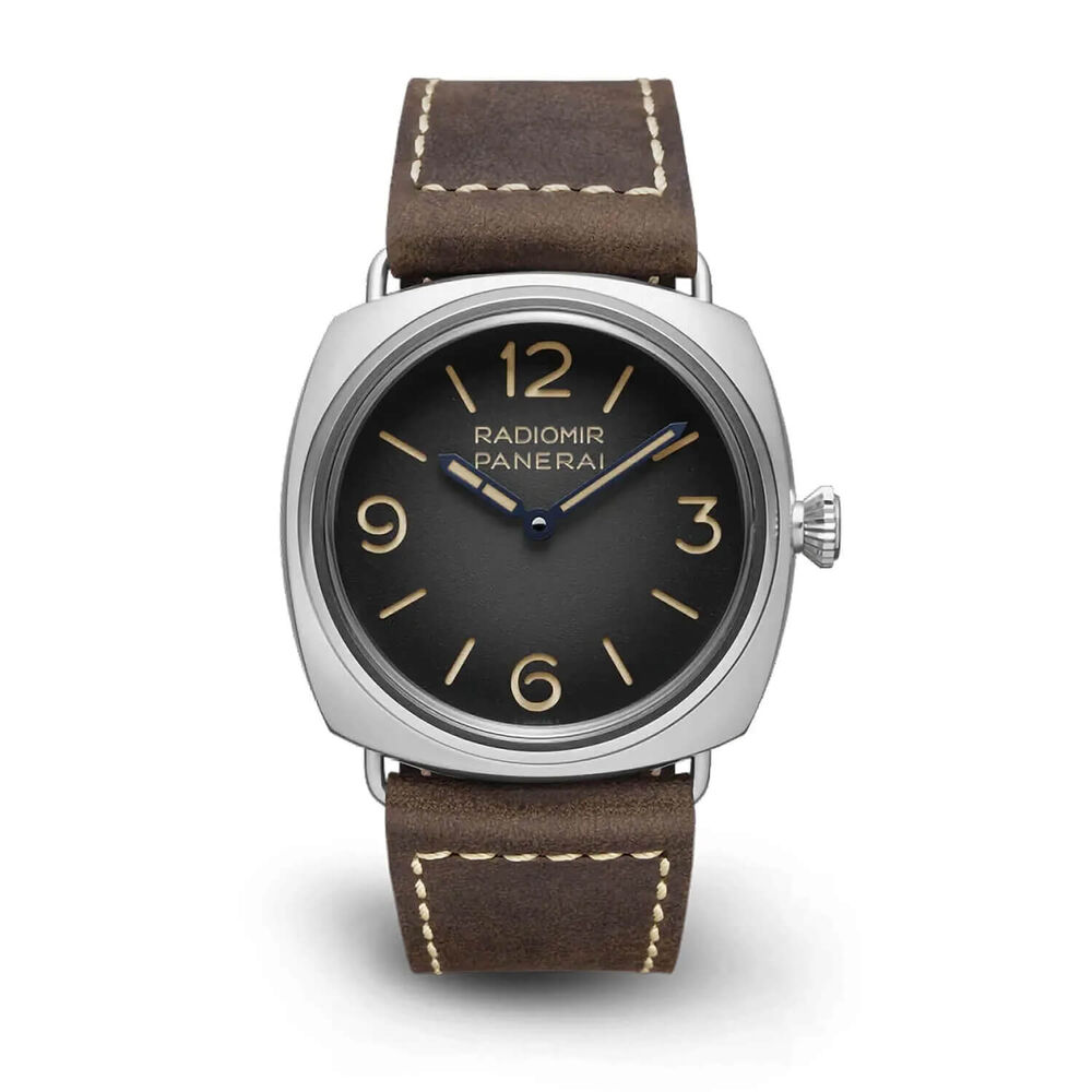 Panerai Radiomir 45mm Origine Black Dial Brown Strap Watch image number 0