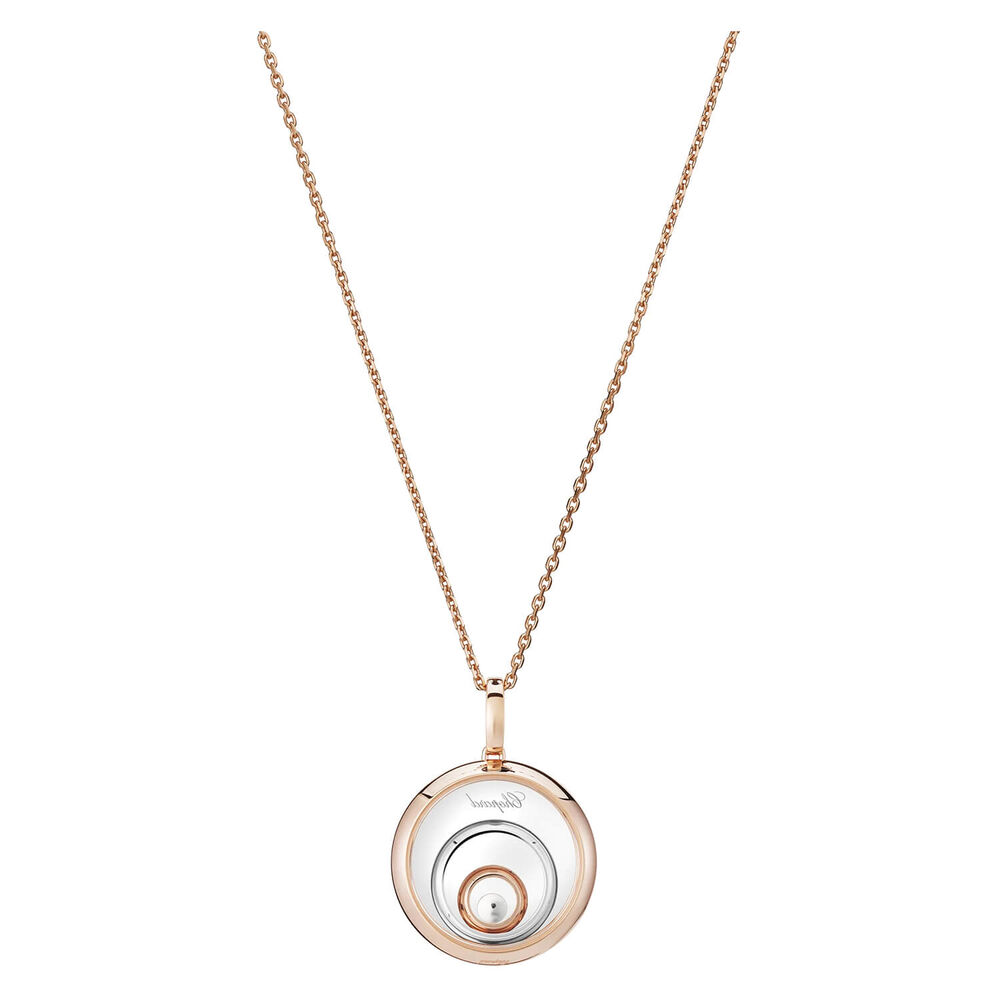 Chopard Happy Spirit 18ct White Rose Gold 0.09ct Diamond Necklace image number 3