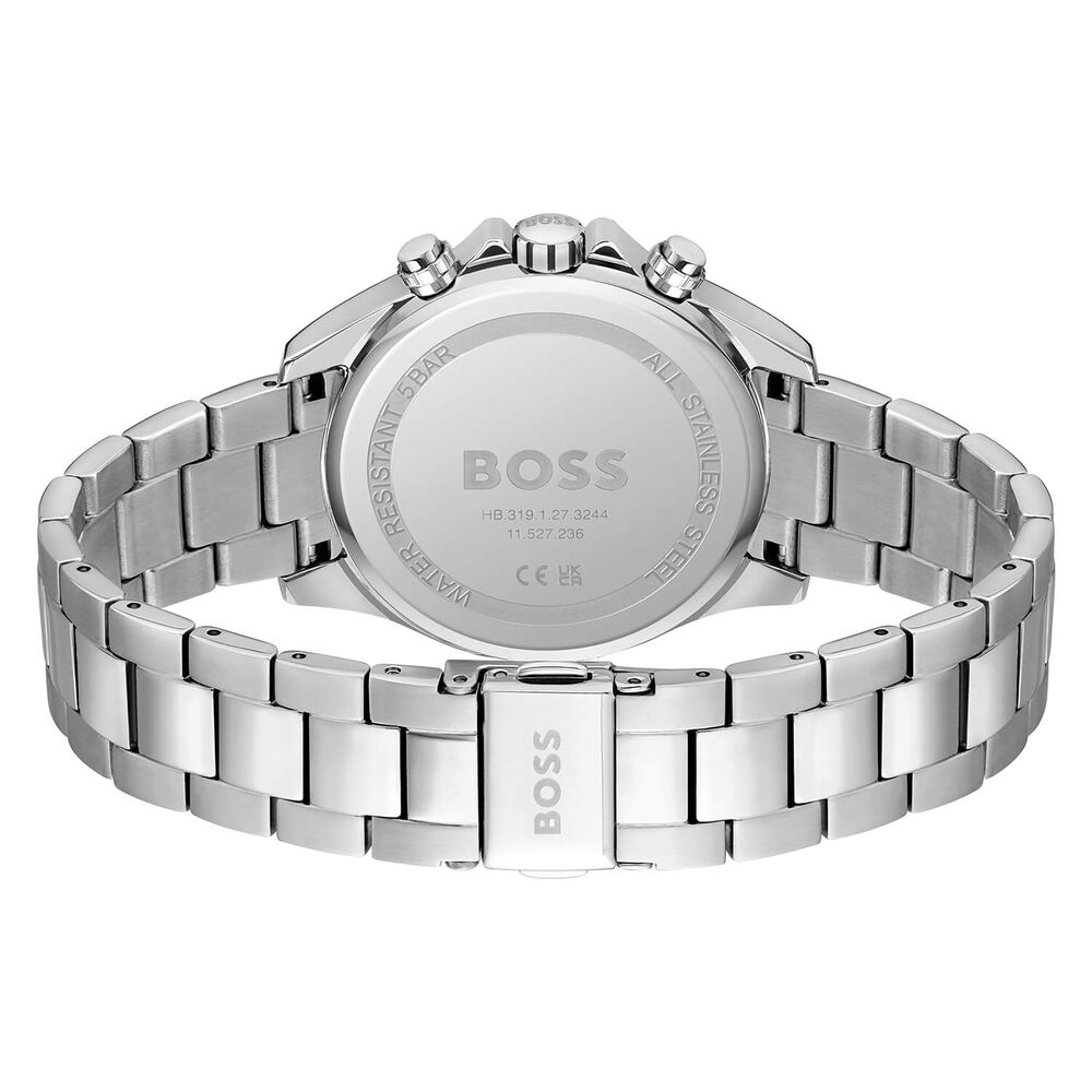 BOSS Novia 38mm Silver Dial Chrono Steel Case Bracelet Watch image number 2