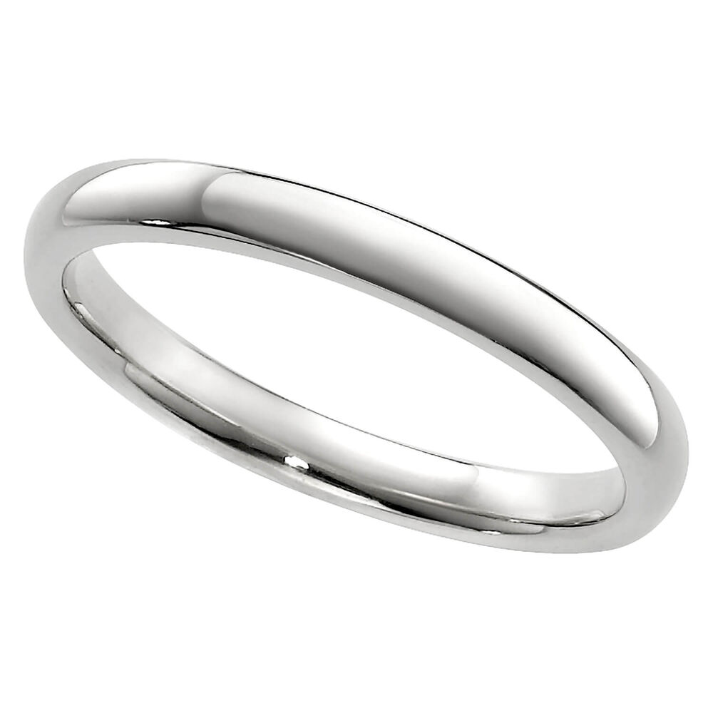 Ladies' 9ct white gold 2mm superior court wedding ring