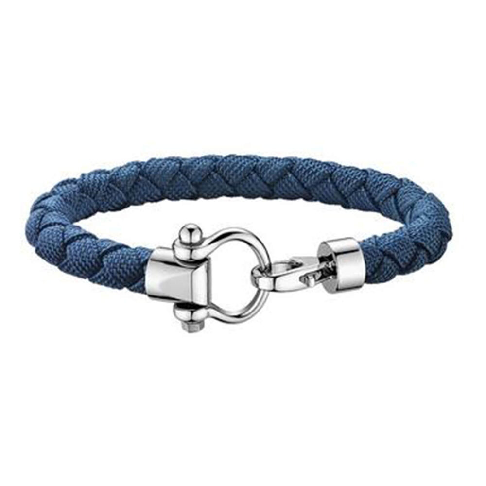 OMEGA Sailing Blue Textile Large Braid Bracelet image number 0