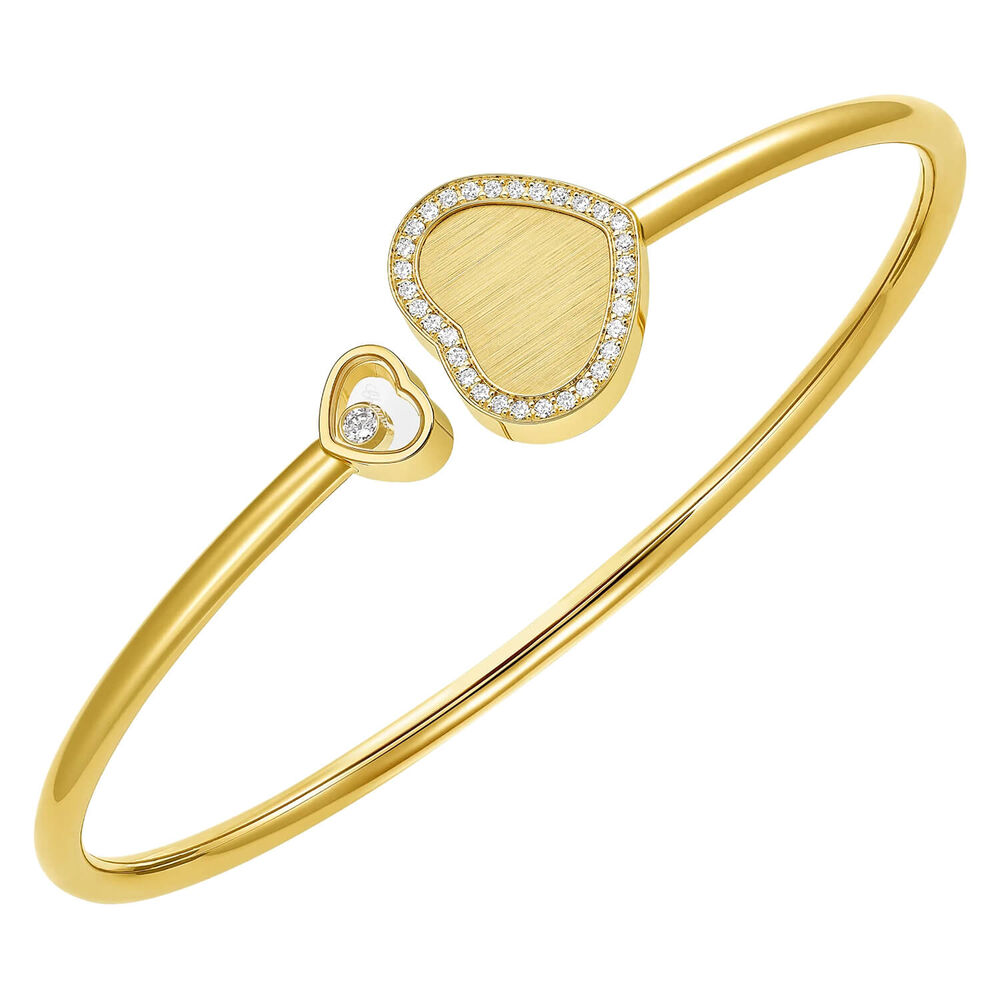 Chopard Happy Hearts Golden Hearts 18ct Yellow Gold 0.19ct Diamond Bracelet image number 0