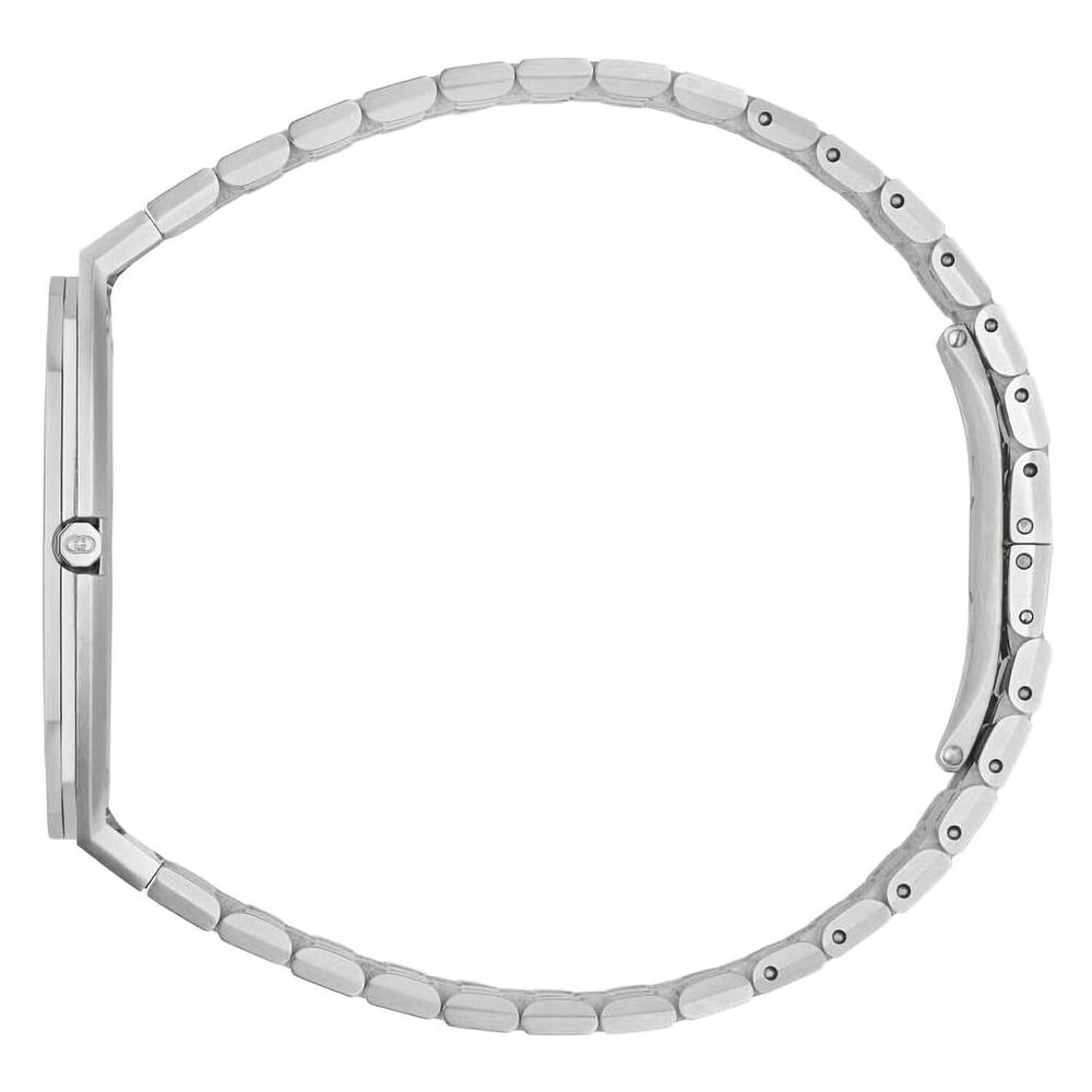 GUCCI 25H 38mm Turquoised Dial Ocean Blue Glass Steel Bracelet Watch image number 2