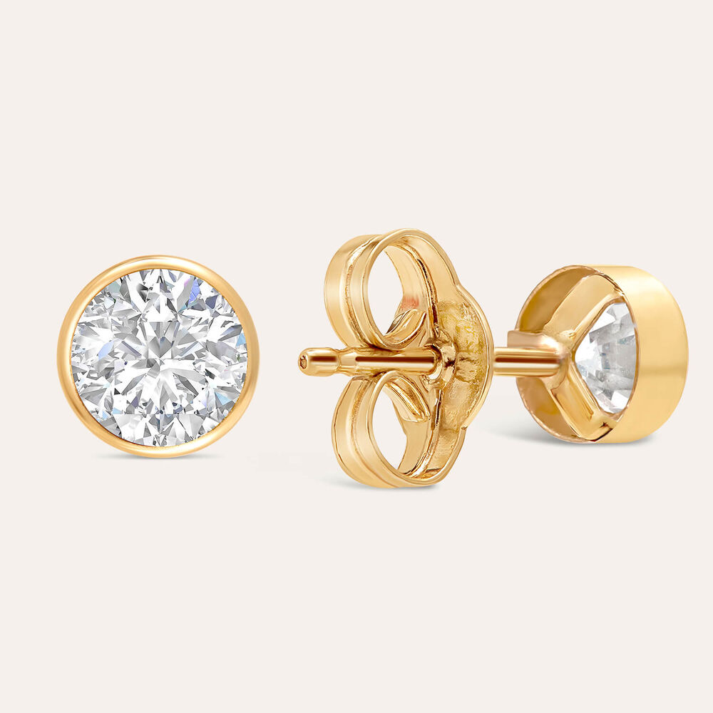 9ct Gold Cubic Zirconia Stud Earrings