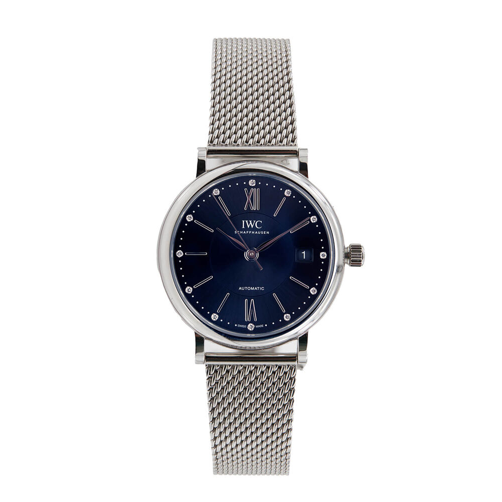 Pre-Owned IWC Schaffhausen Portofino Automatic 37mm Grey Dial Steel Bracelet Watch