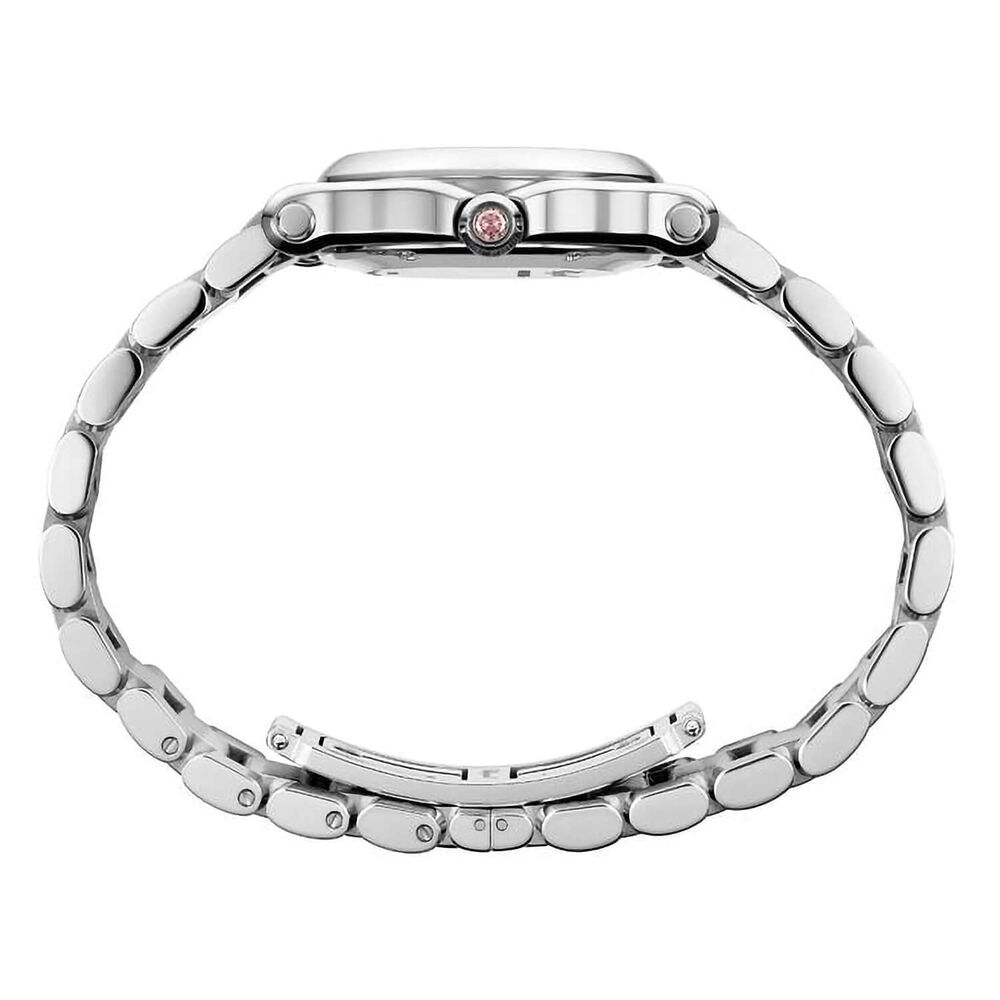Chopard Happy Sport 30mm Pink Dial 3 Diamond Steel Case Watch image number 2