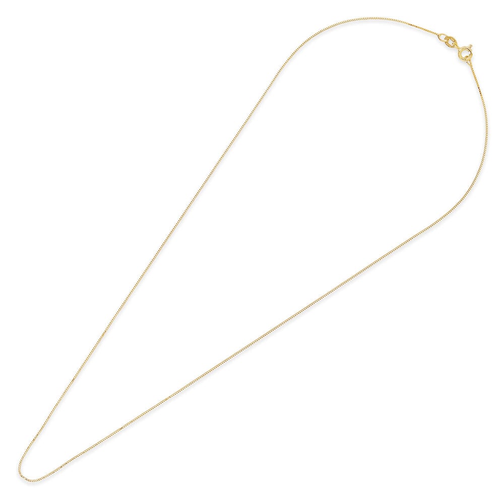 9ct Yellow Gold Light Box 18' Chain Necklace image number 2
