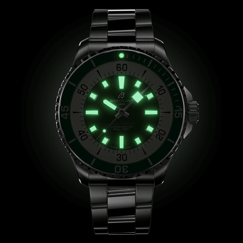 Breitling Superocean Automatic 44 Green Dial Bracelet Watch image number 4