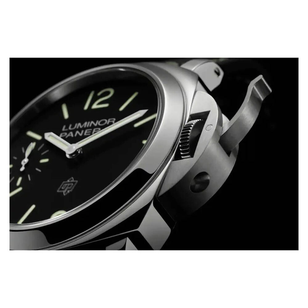 Panerai Luminor 44mm Logo Black Dial Strap Watch image number 2