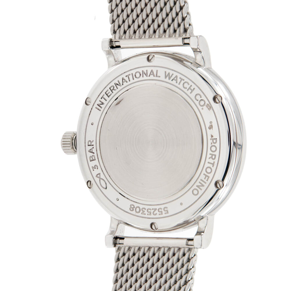 Pre-Owned IWC Schaffhausen Portofino Automatic 37mm Grey Dial Steel Bracelet Watch image number 3