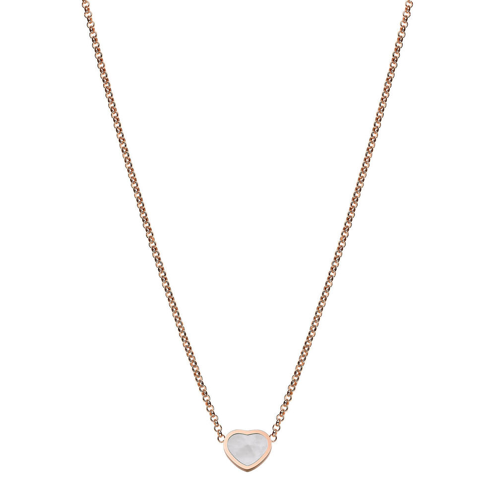 Chopard My Happy Hearts Mother of Pearl Rose Gold Necklace