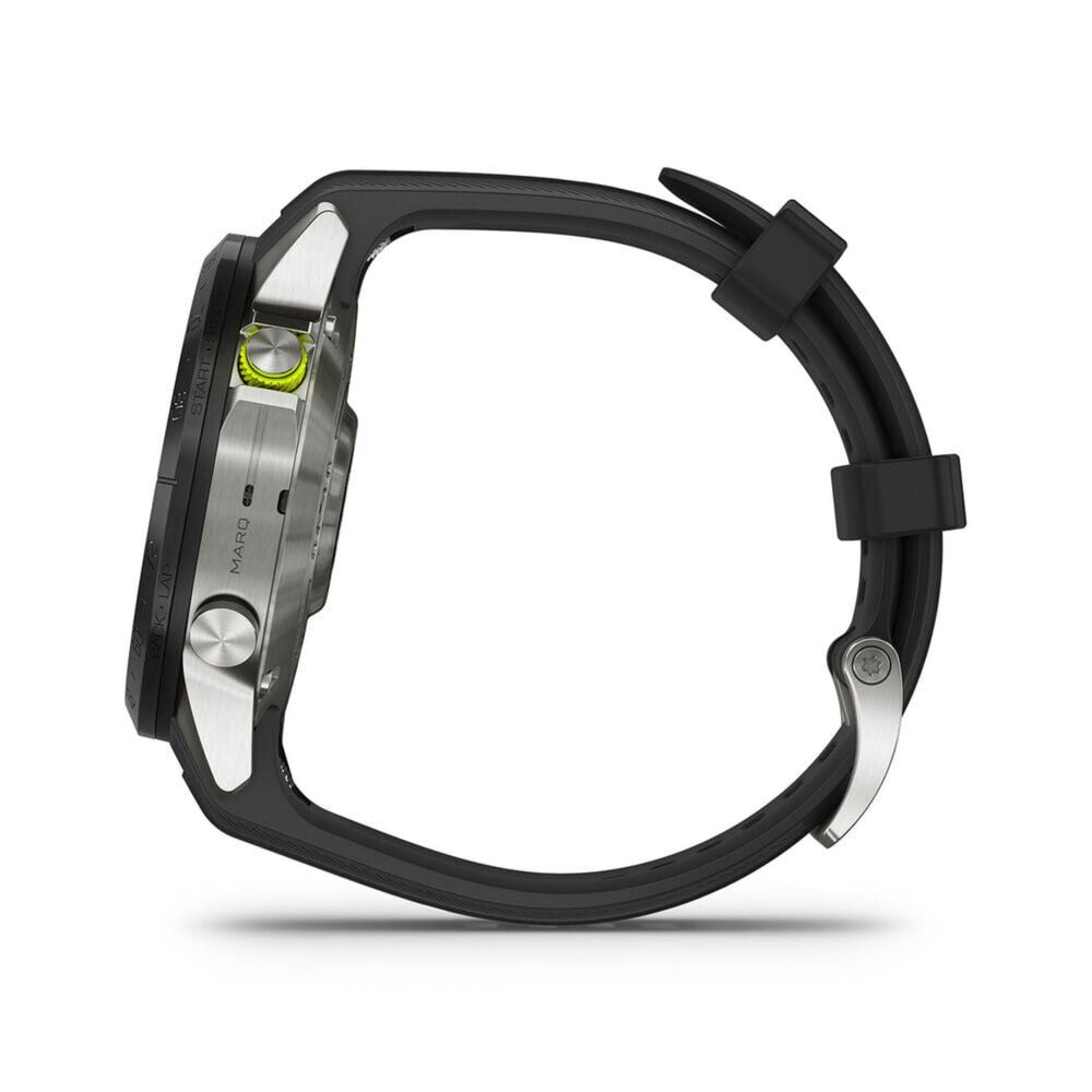 Garmin MARQ® Athlete (Gen 2) 46mm Titanium Case Black Bezel Rubber Strap Watch image number 4