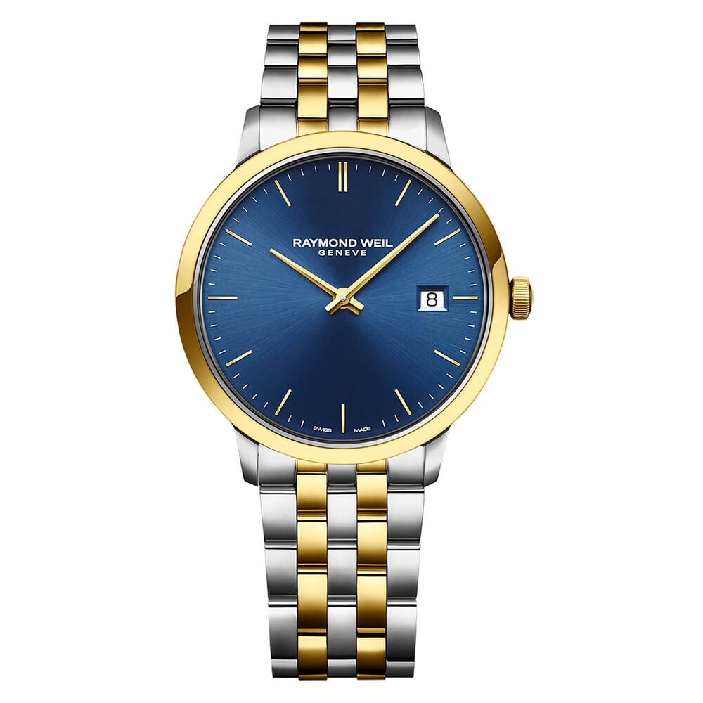Raymond Weil Toccata 39mm Blue Dial Two-Tone Steel Bracelet Watch image number 0