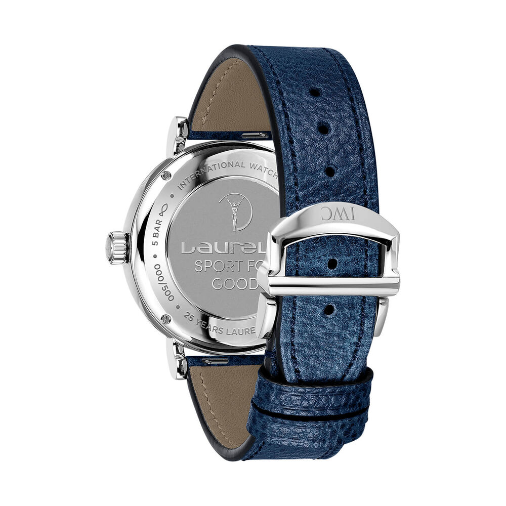 IWC Schaffhausen Portofino Pointer Date Laureus 39mm Dial Leather Strap Watch image number 2