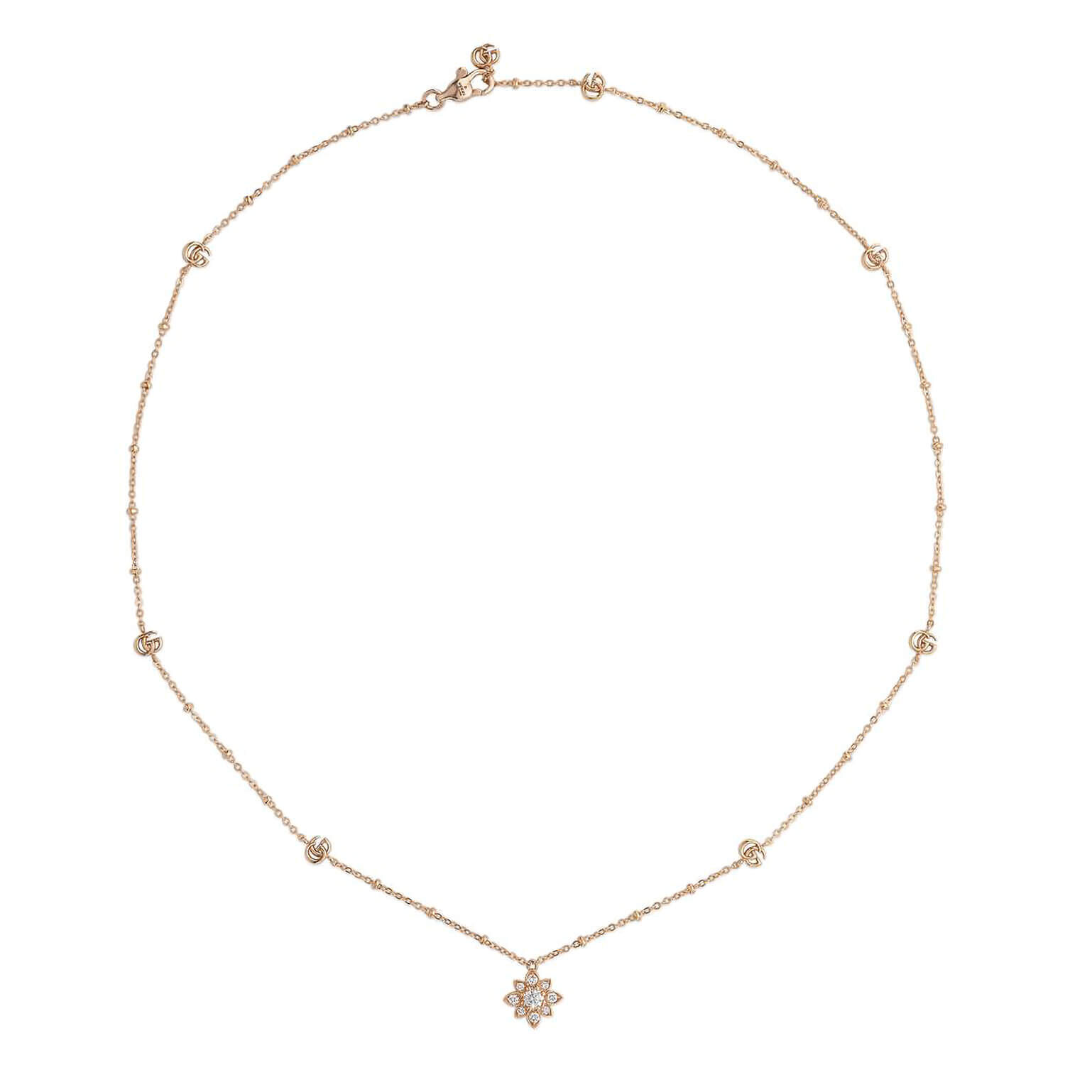 Gucci necklace rose outlet gold