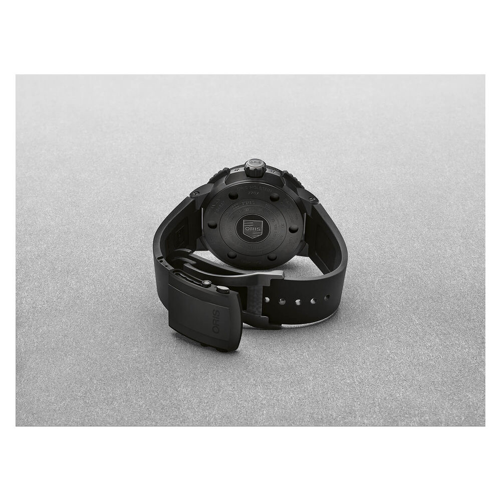 Pre-Owned Oris AquisPro Date Calibre 400 49.5mm Black Dial Rubber Strap Watch image number 3